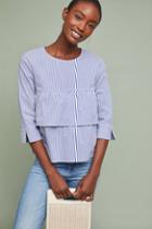 Sunday In Brooklyn Tiered Poplin Blouse