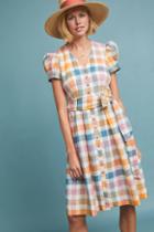 Gal Meets Glam Poppy Plaid Shirtdress