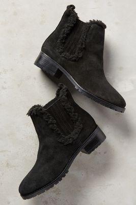 Miss Albright Trimmed Chelsea Boots Black