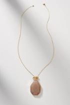 Anthropologie Faceted Stone Pendant Necklace