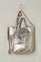 Anthropologie Mini Metallic Tote Bag