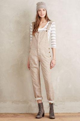 Current/elliott Foreman Overalls Heather Beige