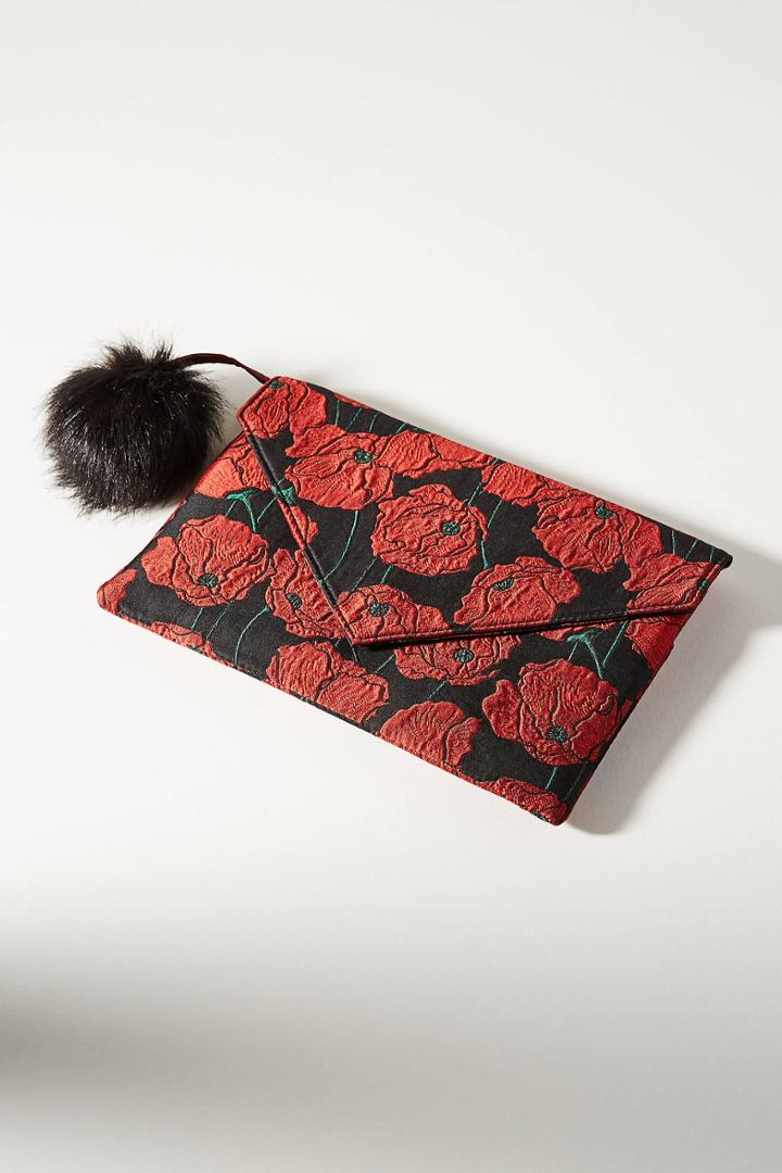 Monserat De Lucca Femme Brocade Envelope Clutch
