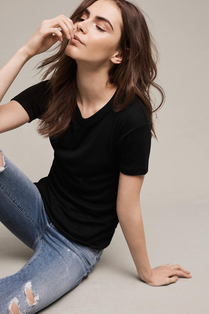 T.la Ribbed Vintage Tee