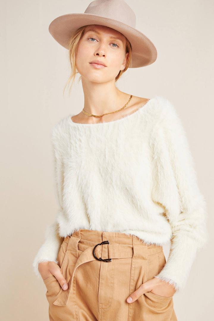 Anthropologie Ember Eyelash Sweater