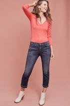 Current/elliott Mid-rise Cropped Straight Jeans