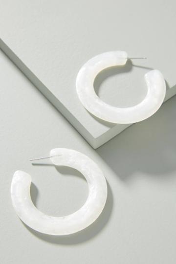 Zenzii Cloudy Resin Hoop Earrings