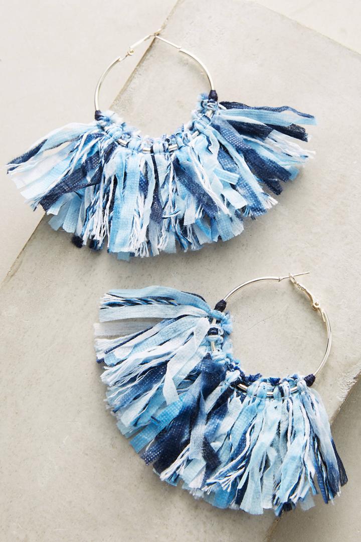 Mignonne Gavigan Woven Mary Hoop Earrings