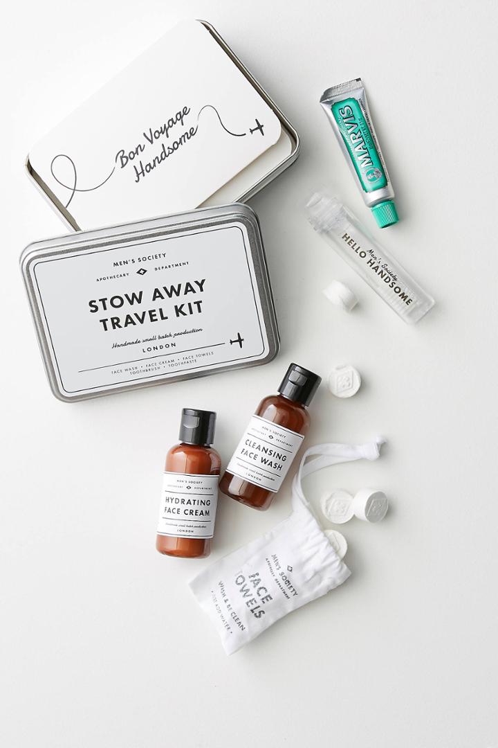 Anthropologie Men's Society Stow Away Travel Kit