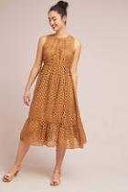Ne Quittez Pas Uptown Eyelet Midi Dress