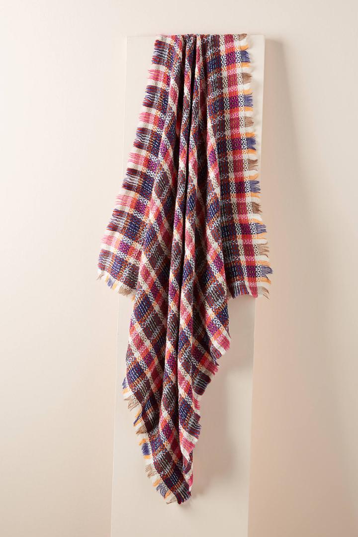 Epice Plaid Wool Scarf
