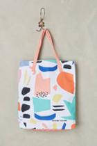 Printed Village Color Collage Tote Bag