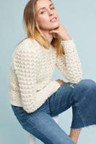 Line & Dot Twisted Chenille Pullover