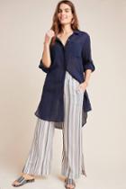 Cloth & Stone Stiped Wide-leg Trousers