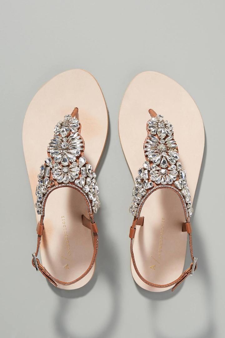Anthropologie Shelley Embellished Sandals