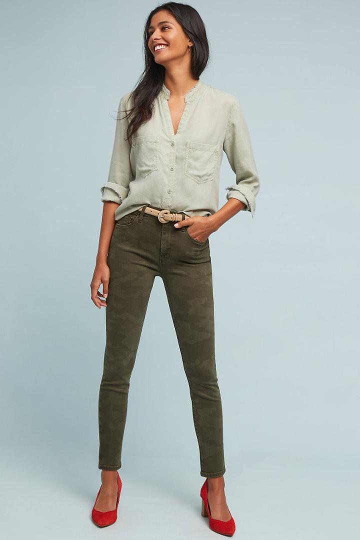 Sanctuary Social Standard High-rise Skinny Camo Jeans