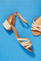 Vicenza Raffia Block-heeled Sandals