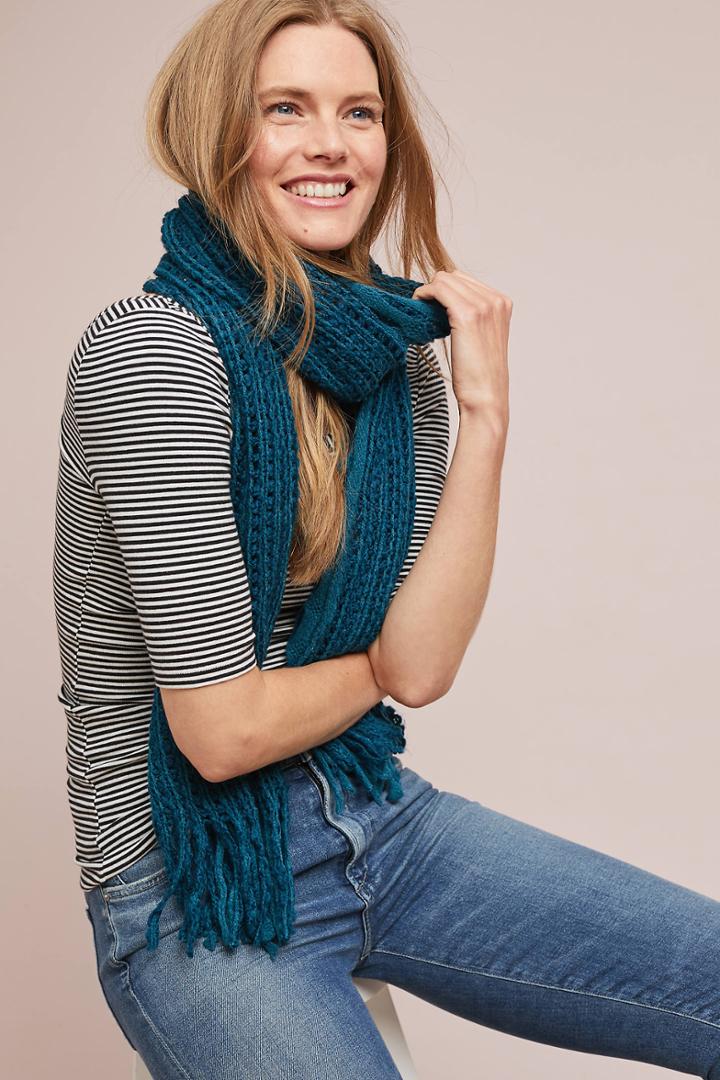 Remi/reid Open Weave Infinity Scarf