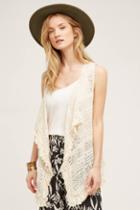 Lilka Draped Crochet Vest