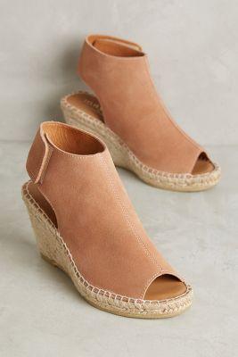 Maypol Suede Espadrille Wedges Neutral