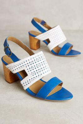 Nina Payne Evan Slingbacks Blue & White