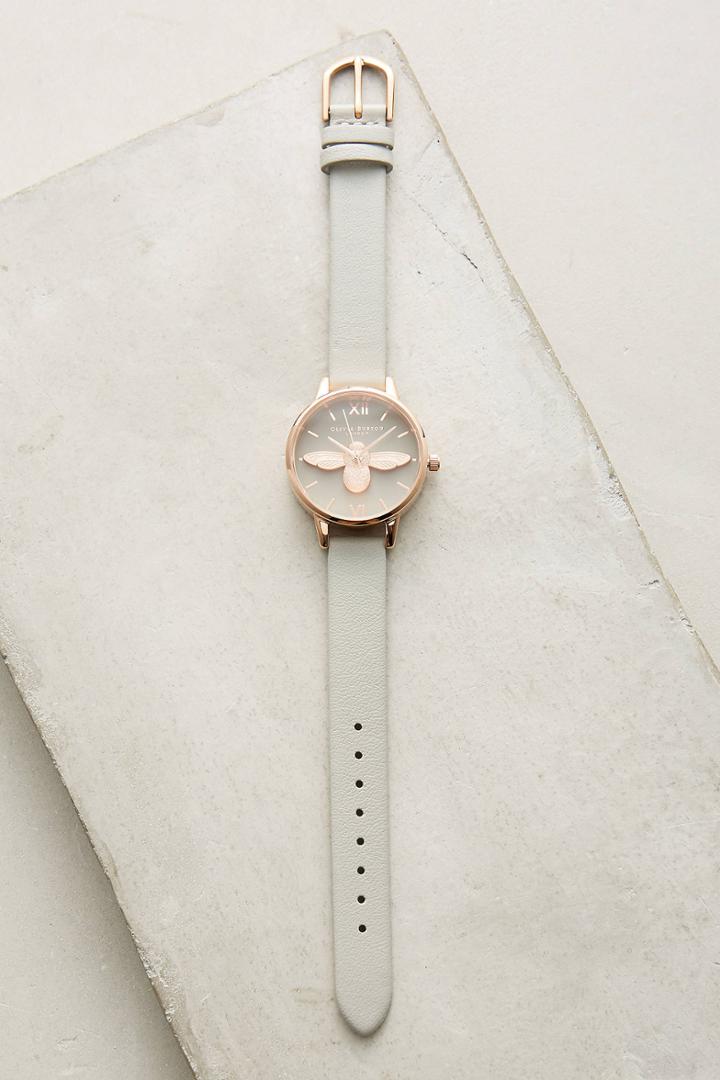 Olivia Burton Grey Bee Watch