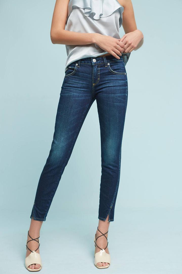 Amo Twist Mid-rise Skinny Ankle Jeans