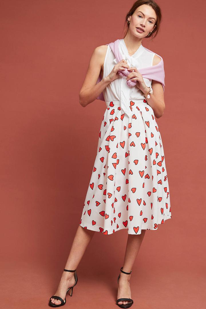 Mignon Doo Hearts All Over Skirt