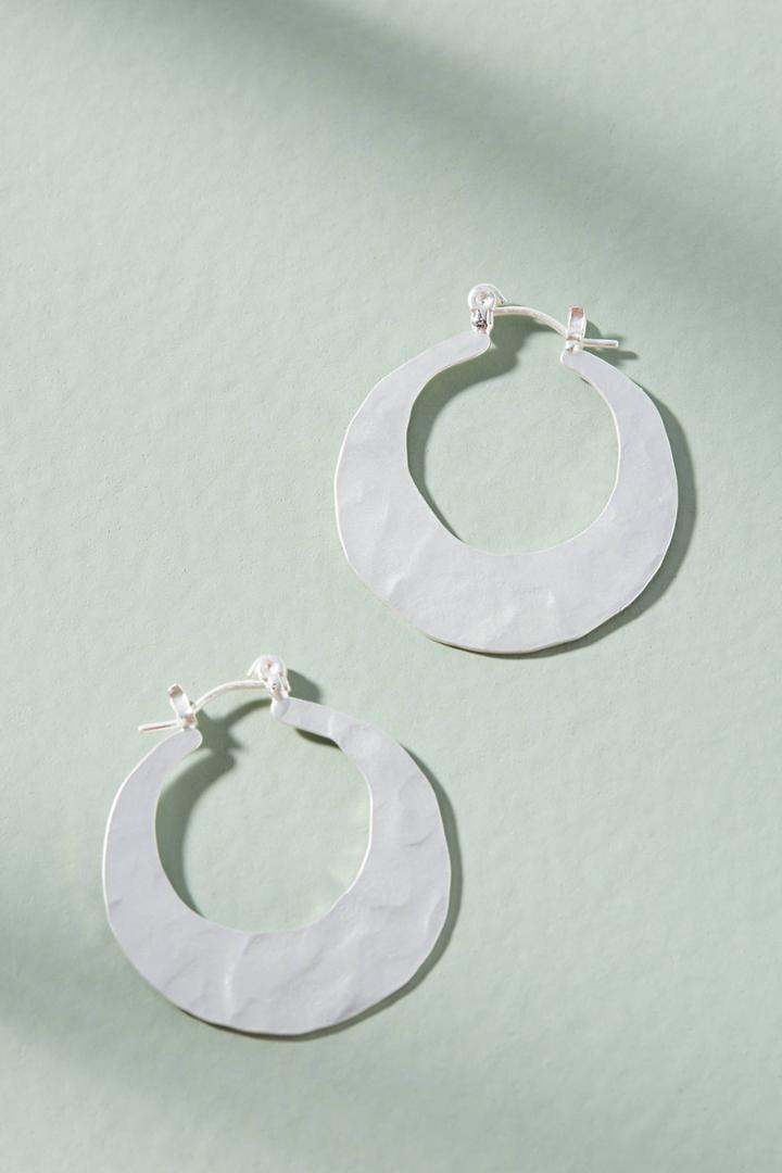Anthropologie Crescent Mini Hoop Earrings