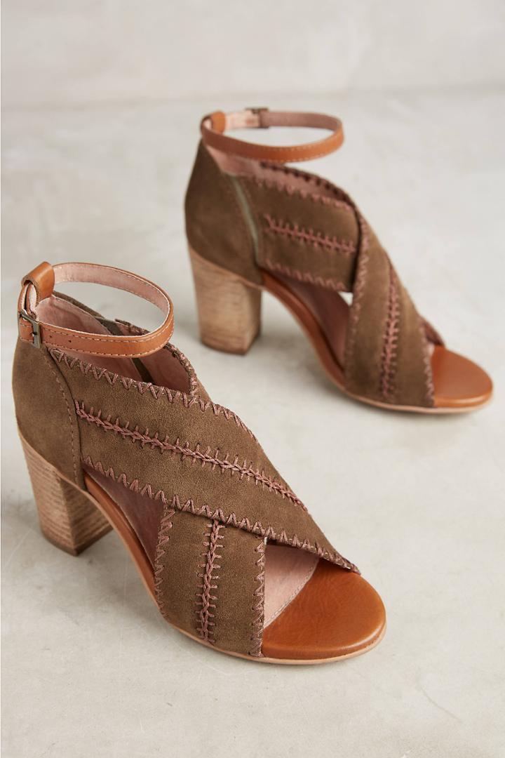 Anthropologie Seychelles Whipstitch Party Up Heels