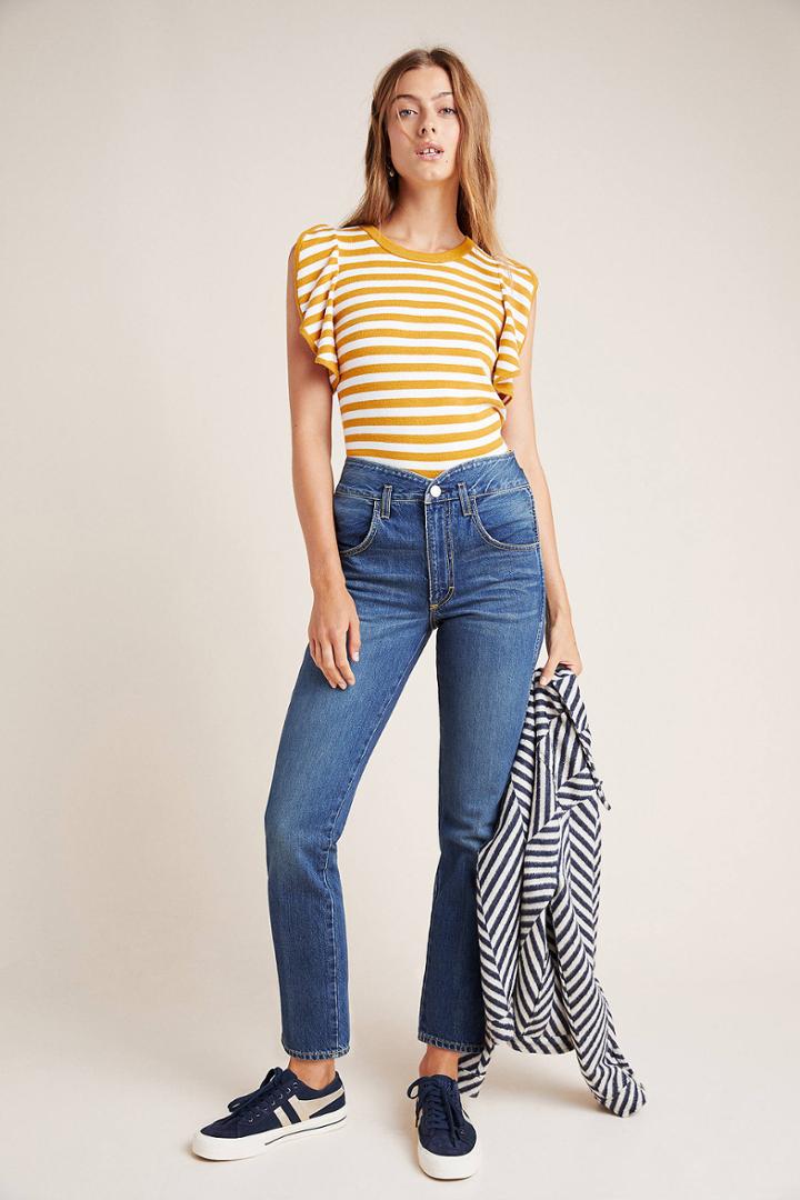 Amo Tulip Ultra High-rise Straight Jeans