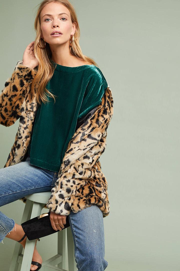 Cupcakes And Cashmere Romantic Velvet Top