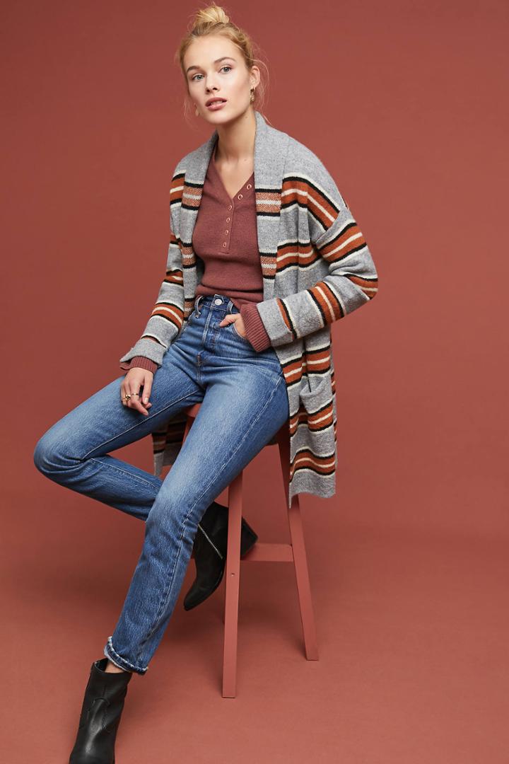Heartloom Annie Striped Cardigan