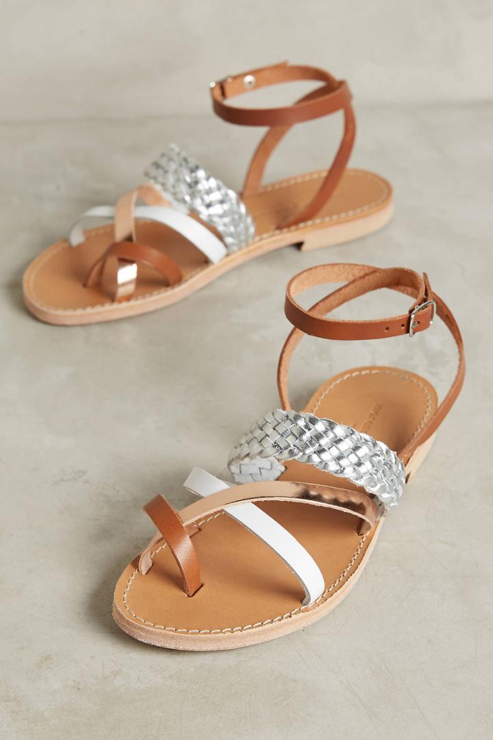 Giovanetti Woven Metallics Sandals
