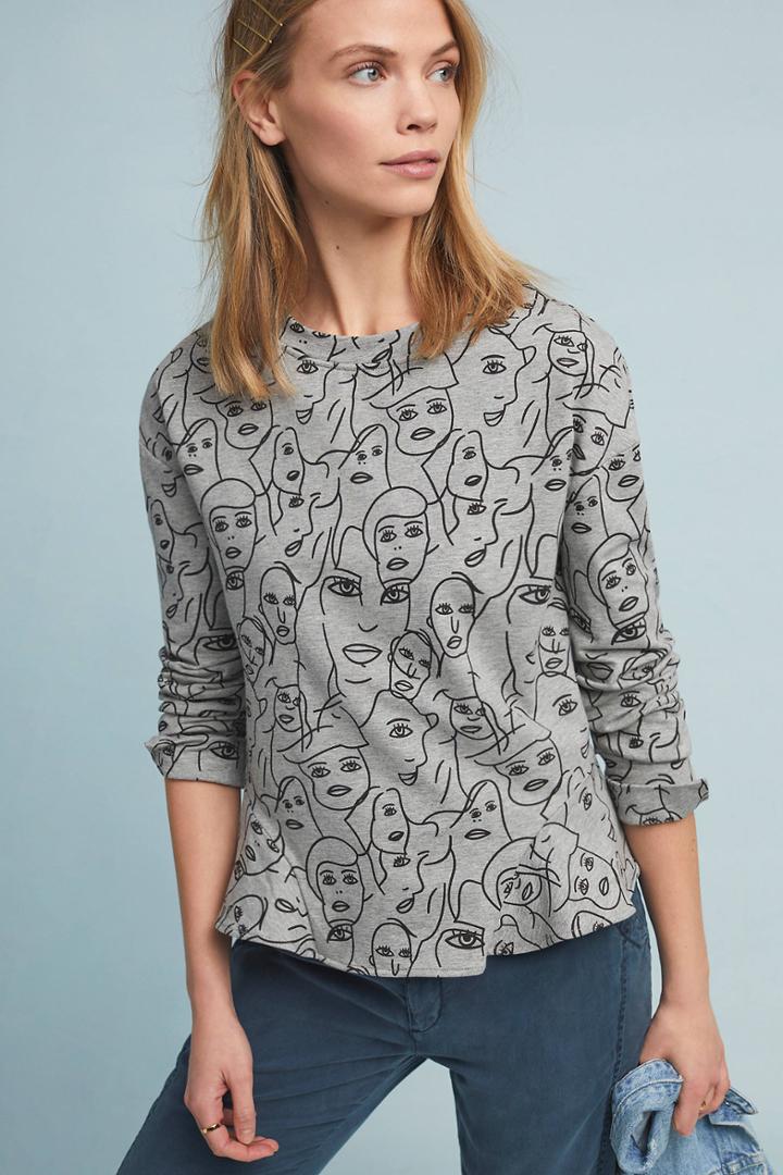Eva Franco Forever Face Sweatshirt