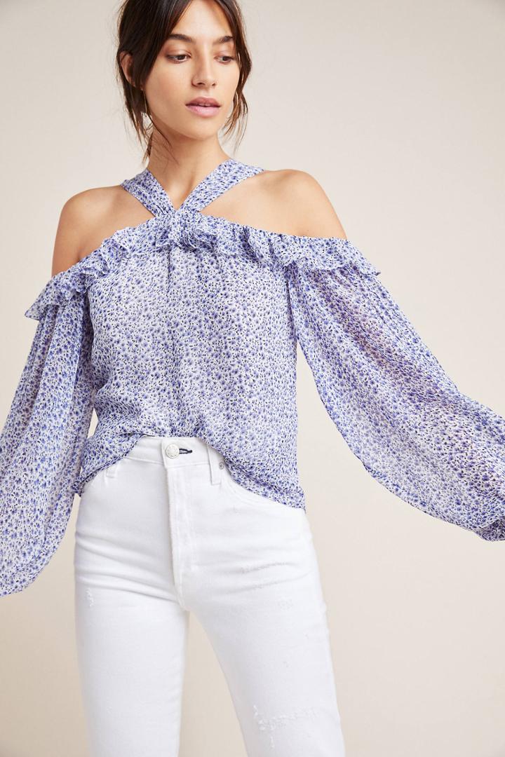 Anthropologie Caia Open-shoulder Blouse