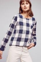 Cloth & Stone Gingham Button-back Top