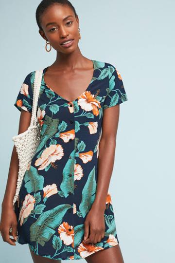 Xix Palms Costa Rica Floral Shirtdress