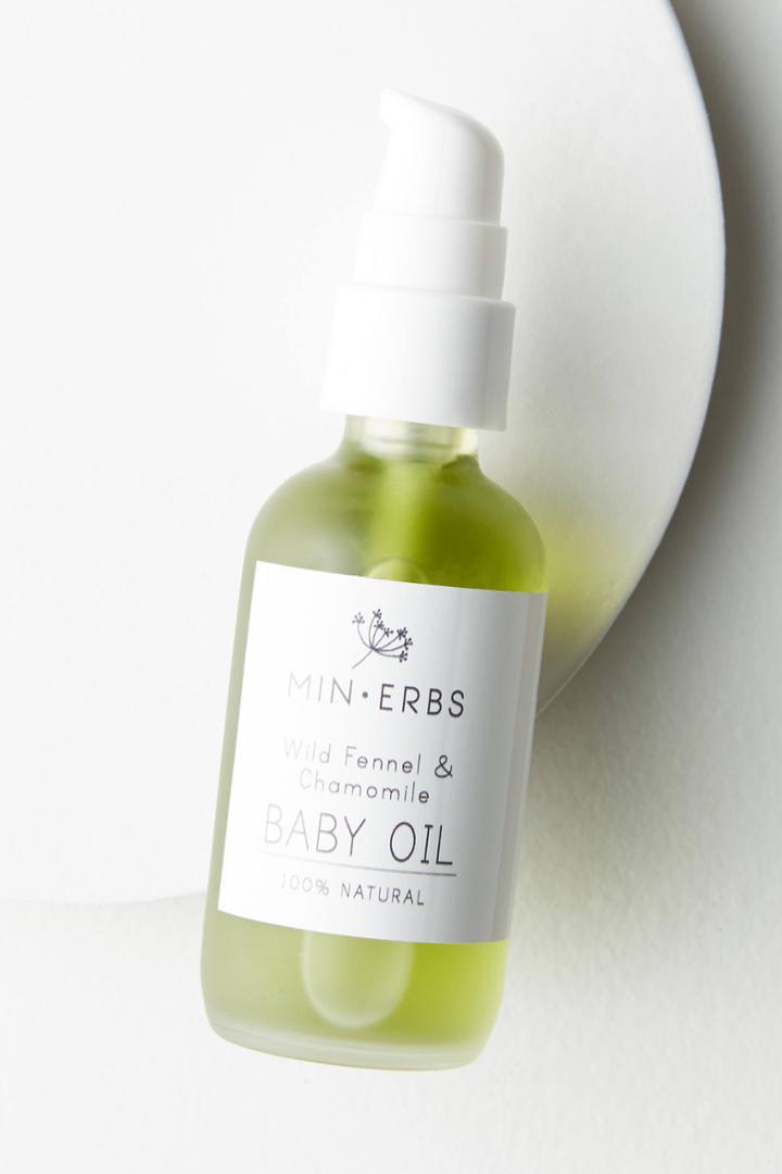 Min-erbs Wild Fennel + Chamomile Baby Oil