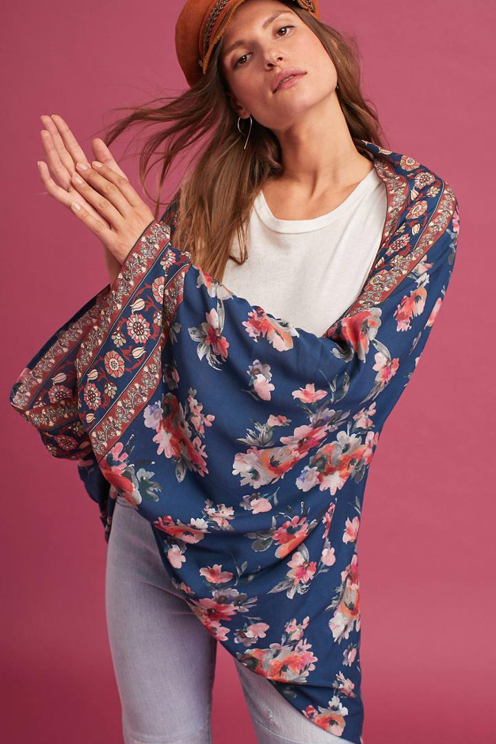 Anthropologie Pattaya Cocoon Kimono