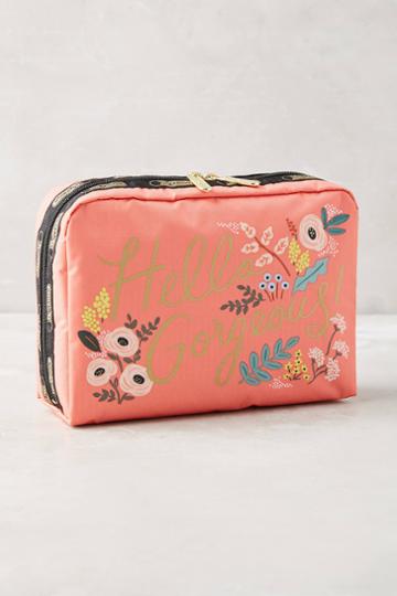 Rifle Paper Co. X Lesportsac Hello Gorgeous Makeup Bag