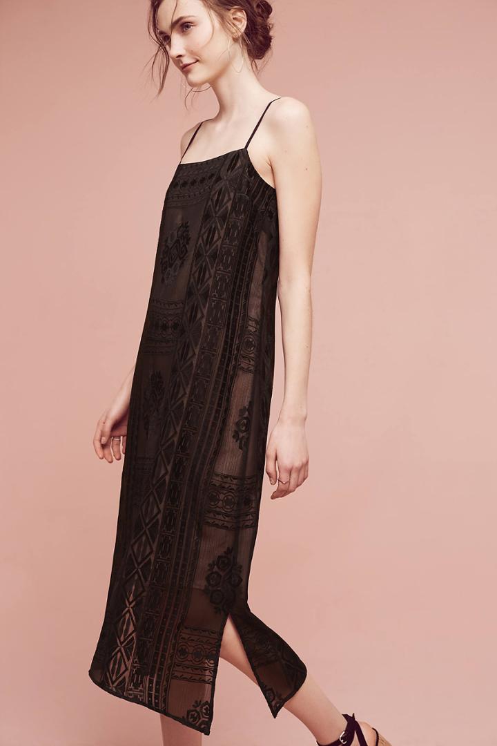 Floreat Embroidered Luna Slip Dress