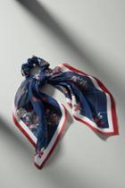 Anthropologie Lynn Floral Scarf Ponytail Holder