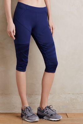 Adidas By Stella Mccartney Zebra Tights Navy