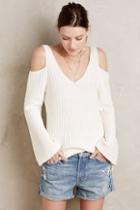 Knitted & Knotted Open-shoulder Pullover