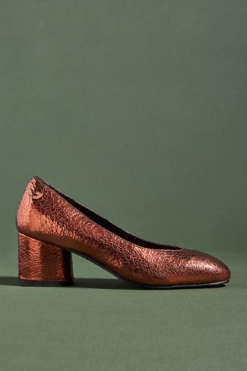 Gioseppo Metallic Leather Heels