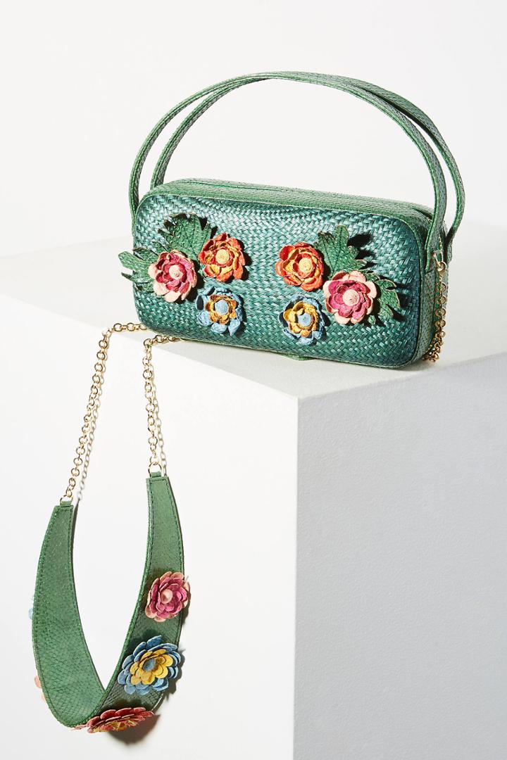 Serpui Marie Ashley Flower Crossbody Bag