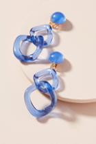 Anthropologie Looped Lucite Clip-on Earrings