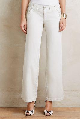 Pilcro Chino Wide-legs Cream