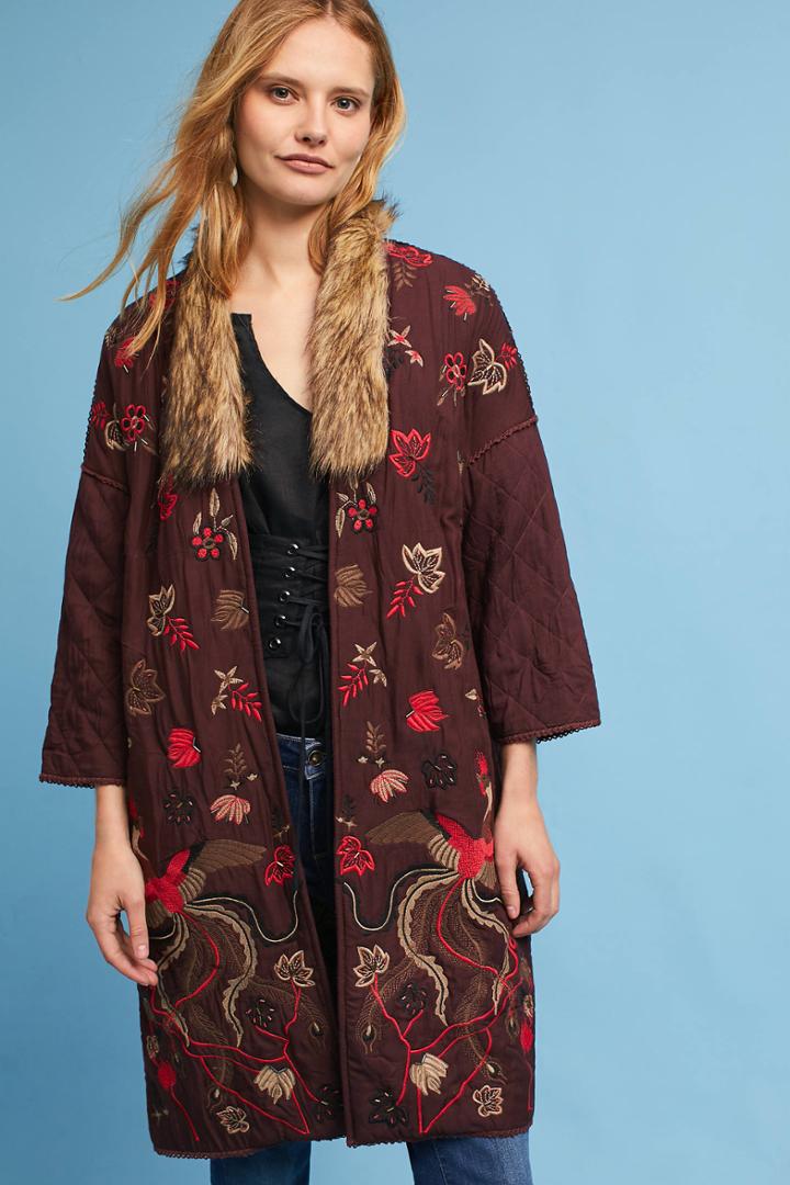 Bl-nk Aiza Embroidered Coat